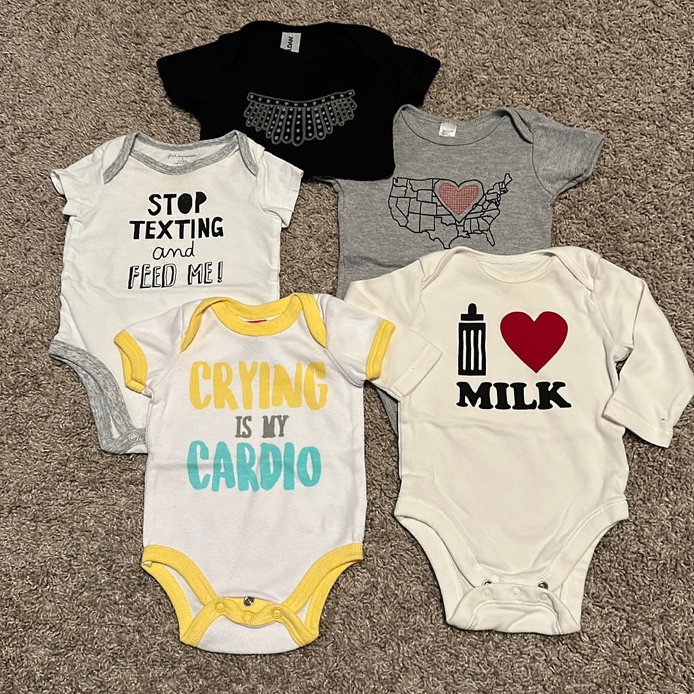Graphic onesies